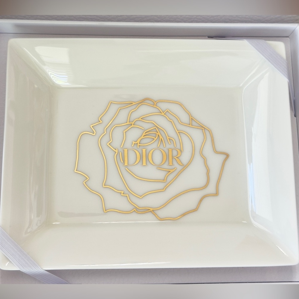 New Dior Trinket / Jewelry Dish w Box & Ribbon - Picture 4 of 4